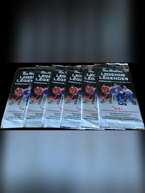 6-Pack Lot: 2023 Upper Deck Tim Hortons Legends Hockey Cards (Sealed)
